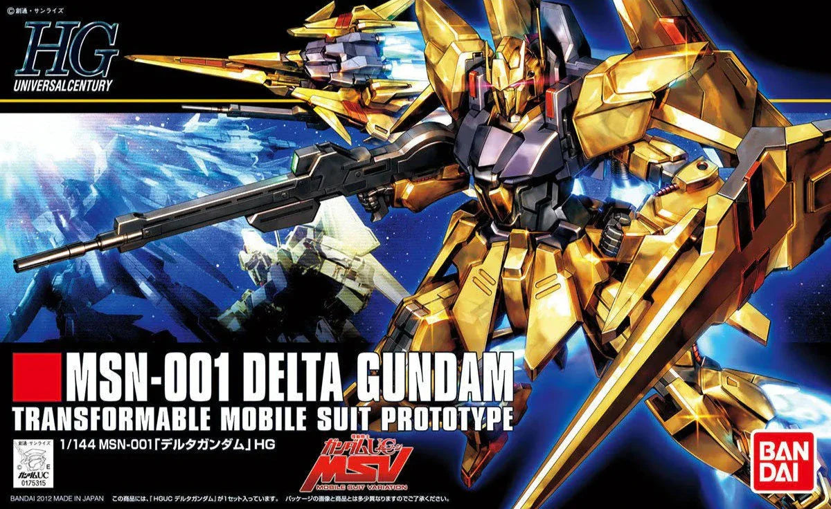 Gundam 1/144 HGUC #136 Gundam Unicorn MSV MSN-001 Delta Gundam Model Kit