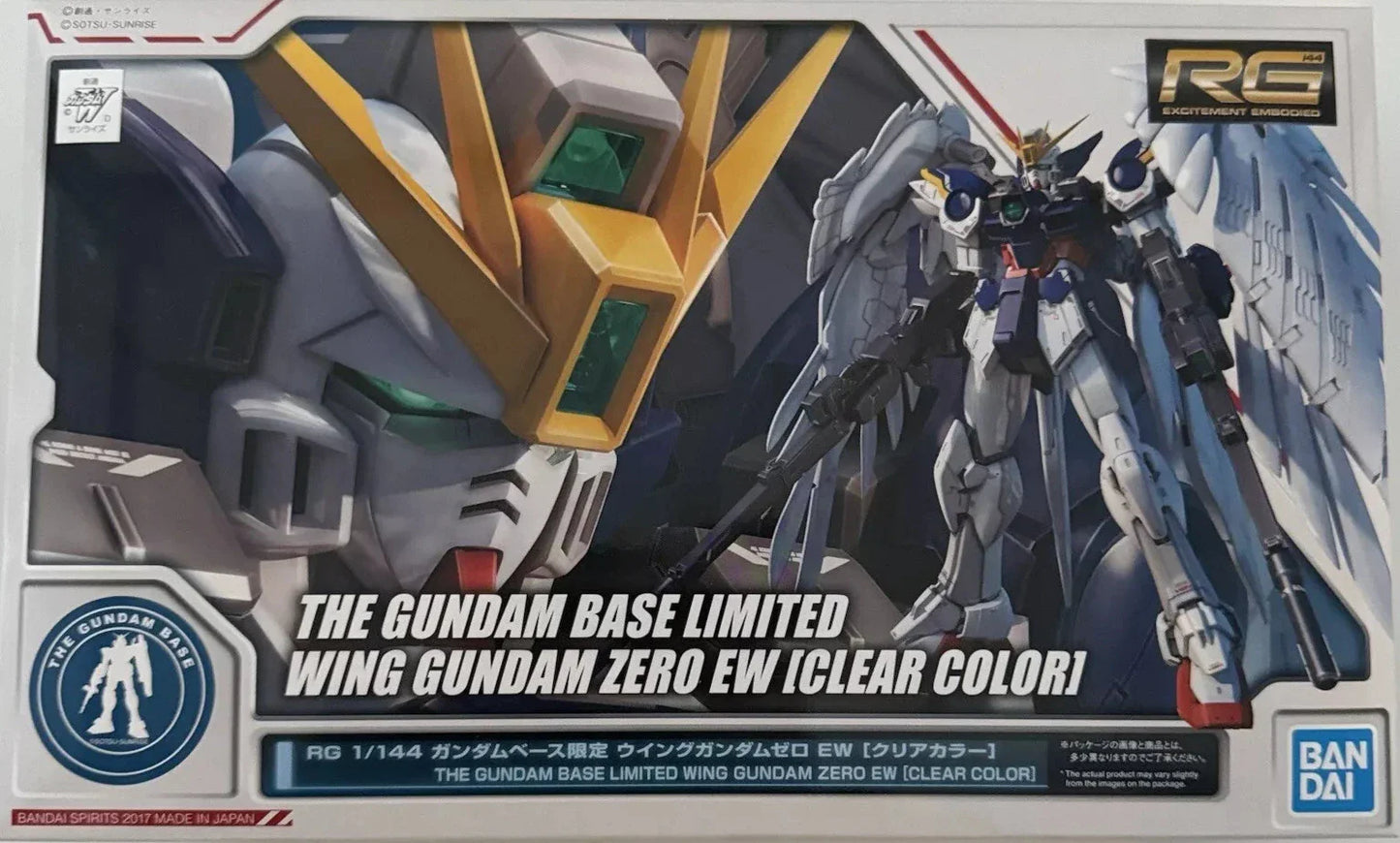 Gundam 1/144 RG Wing Gundam Zero EW (Clear Color) The Gundam Base Limited Model Kit Exclusive