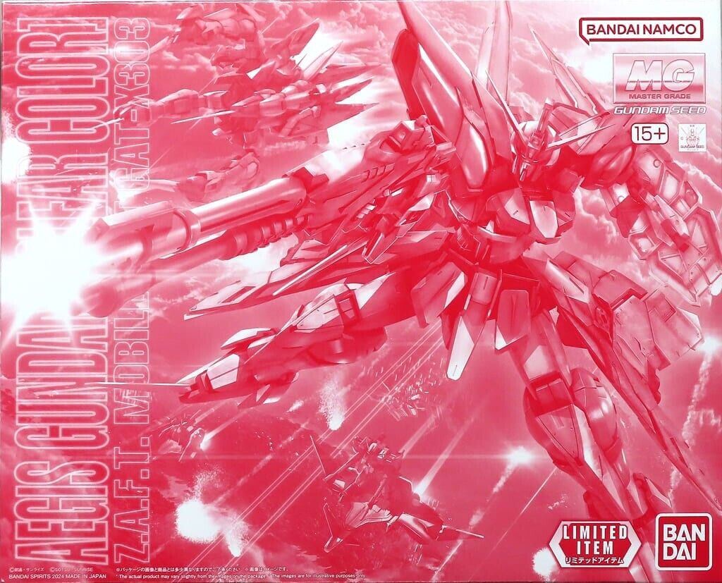 Gundam 1/100 MG Aegis Gundam (Clear Color) Model Kit Exclusive