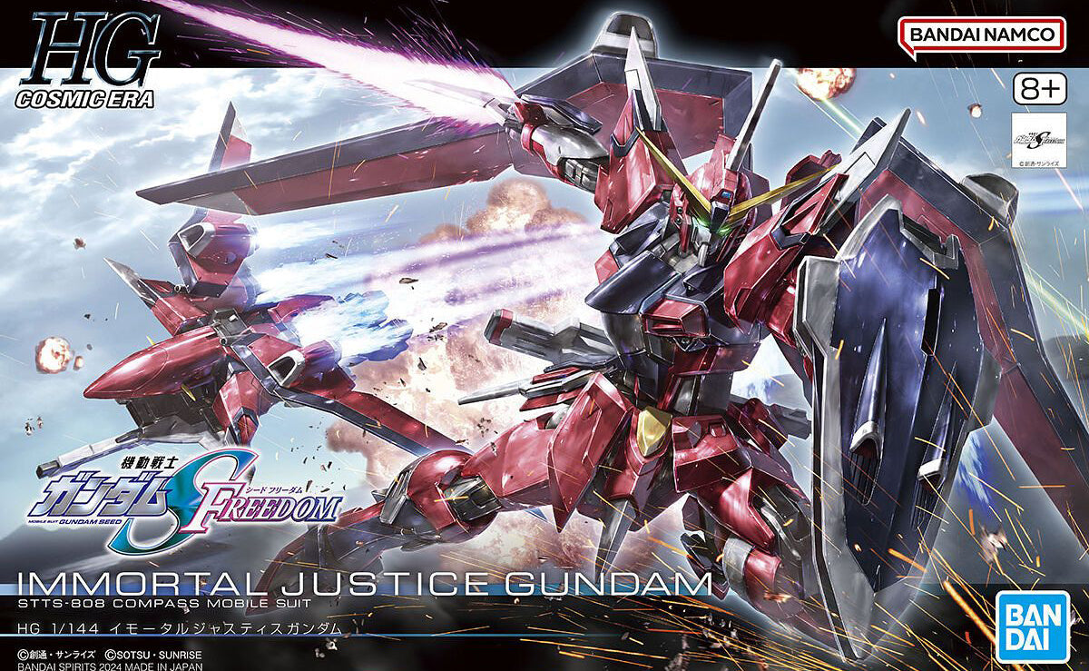 Gundam 1/144 HGUC #244 HGCE Seed Freedom STTS-808 Immortal Justice Gundam Model Kit