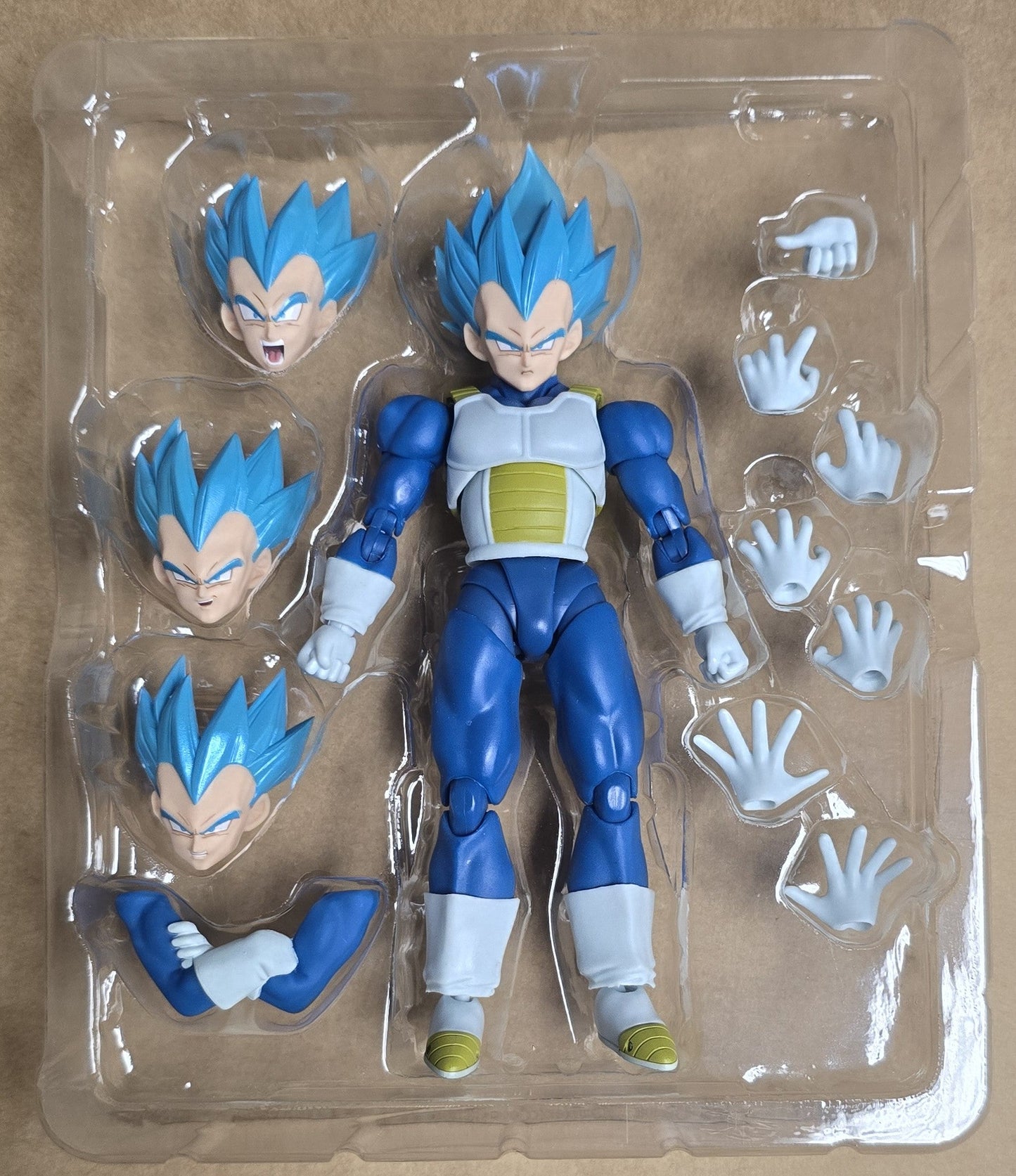 *Open Box* S.H. Figuarts Dragon Ball Z Super Saiya God Super Saiyan Vegeta Unwavering Saiyan Pride Action Figure