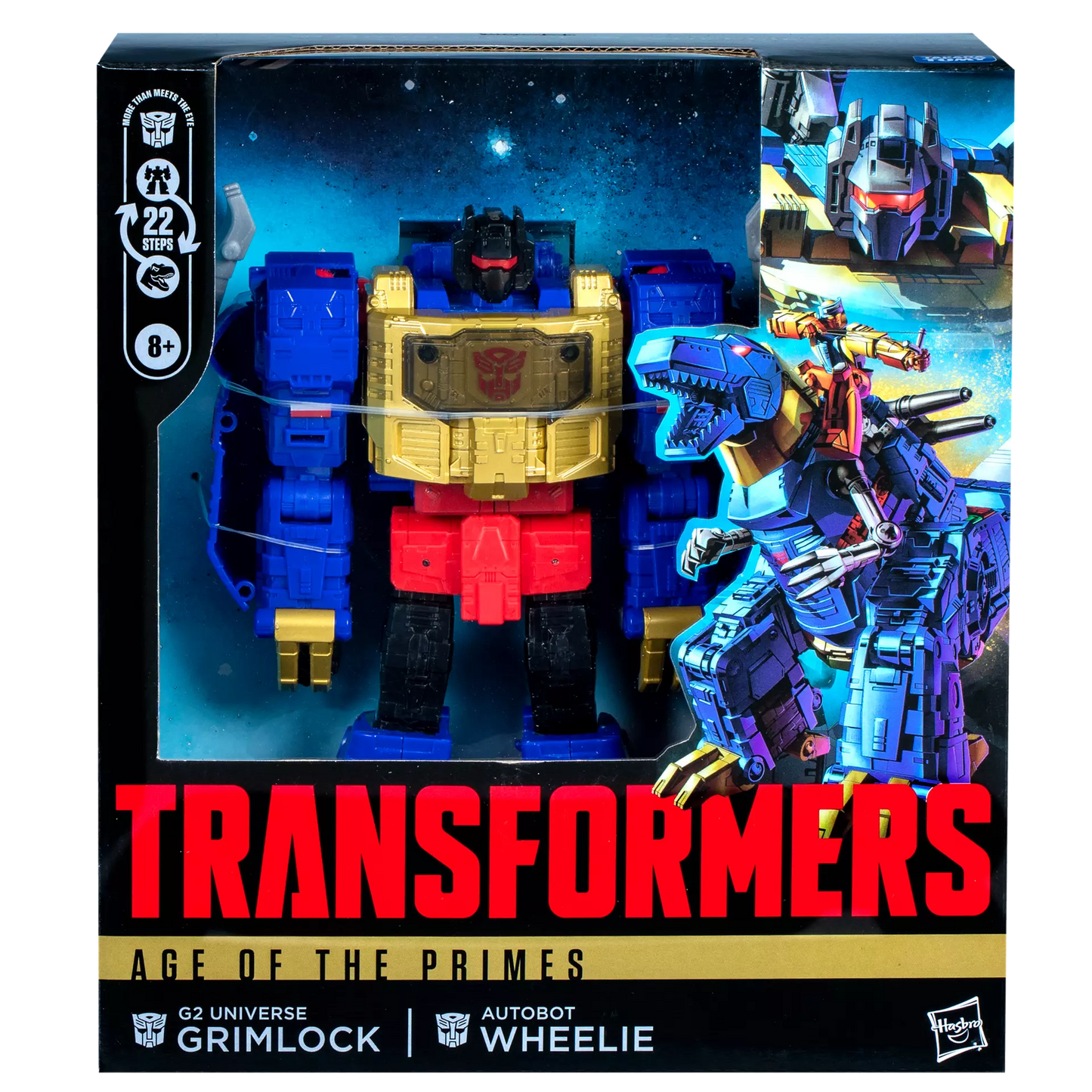 Transformers Age of the Primes Leader Class G2 Grimlock and Wheelie Action Figure