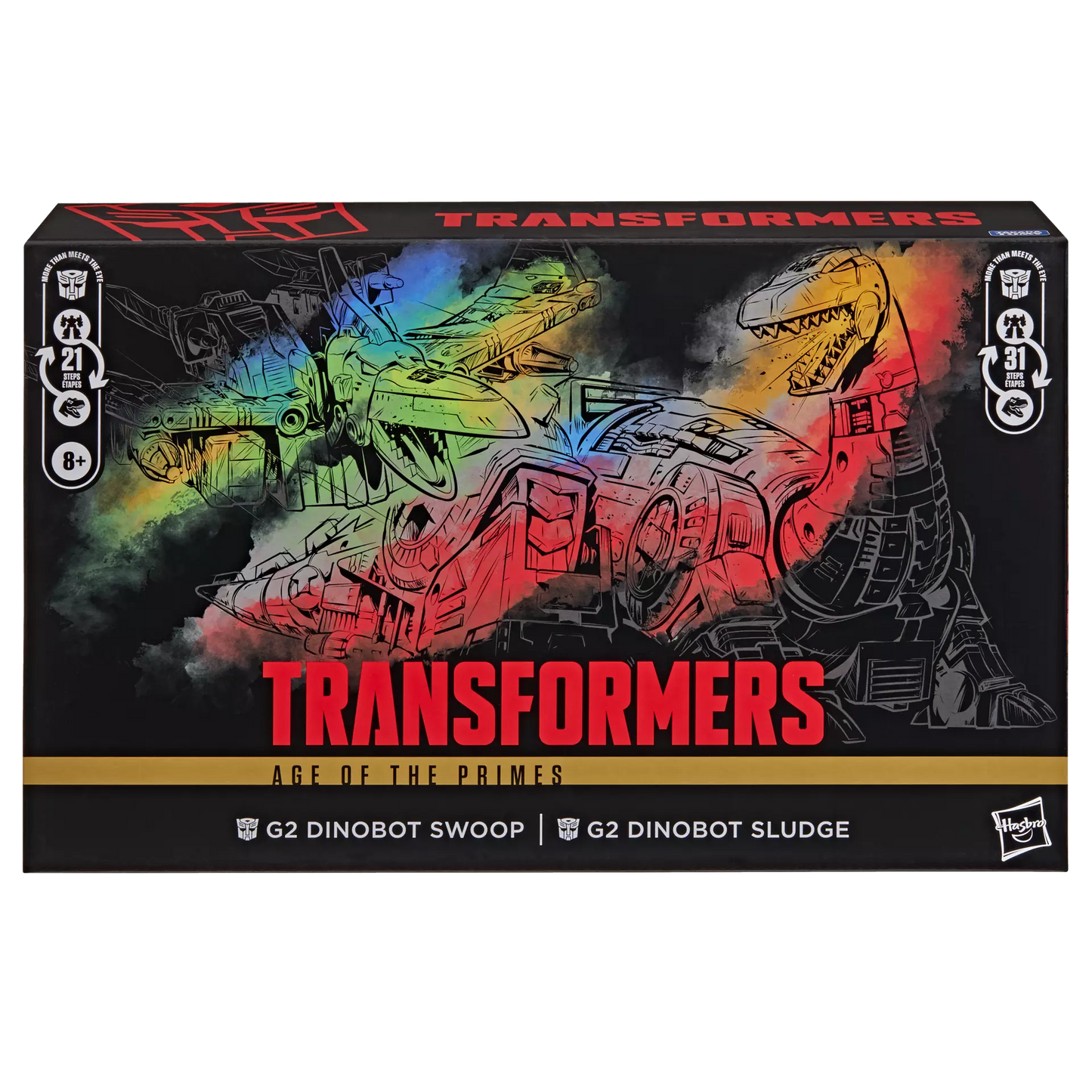 Transformers Age of the Primes Leader Class G2 Dinobot Swoop & G2 Dinobot Sludge 2 Pack Action Figure