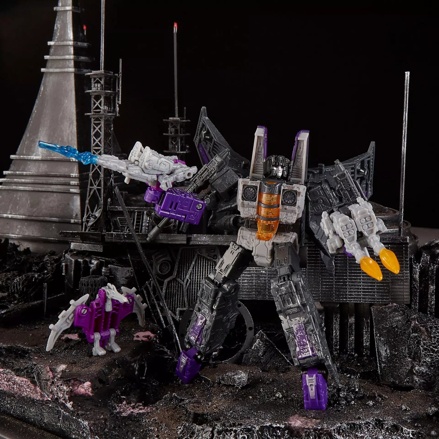 Transformers Generations War For Cybertron: Siege Voyager Decepticon Skywarp Phantomstrike Squadron 4 Pack Final Strike Action Figure WFC-S27