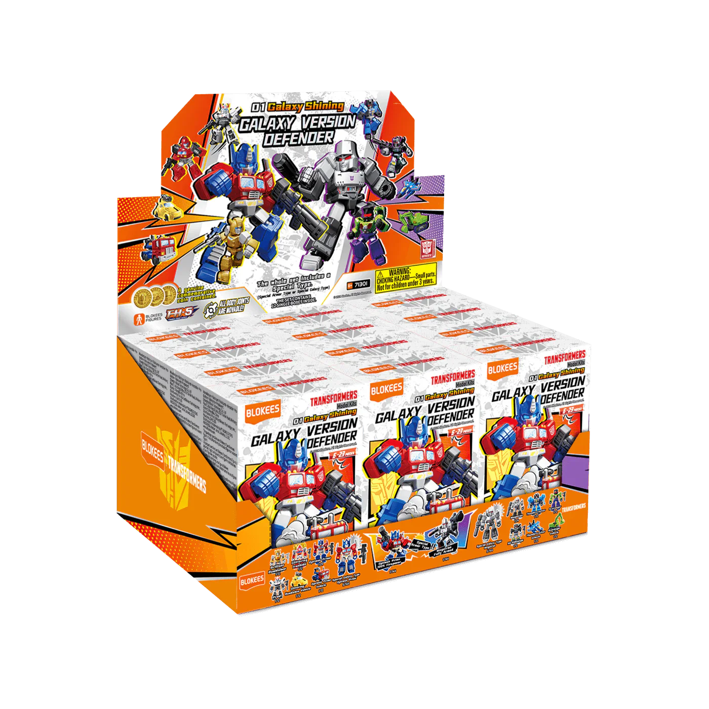 Blokees Transformers Model Kits Defender Version #01 Galaxy Shining Mystery Box Trading Figure Set of 12