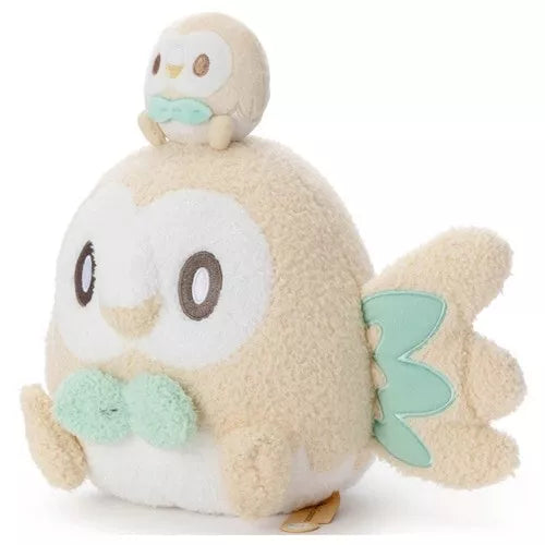 Pokemon Pokepeace Rowlet with Mini Plush Ver. Plush Doll JAPAN OFFICIAL