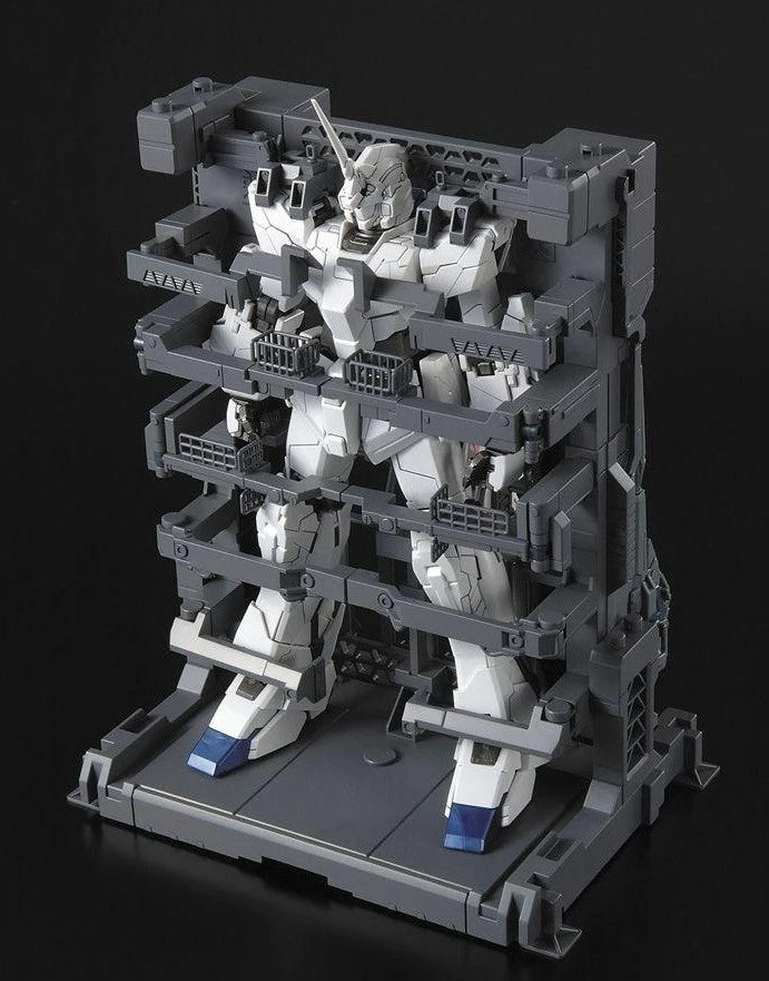 Gundam 1/100 MG Unicorn Gundam HD Color + MS Cage Model Kit
