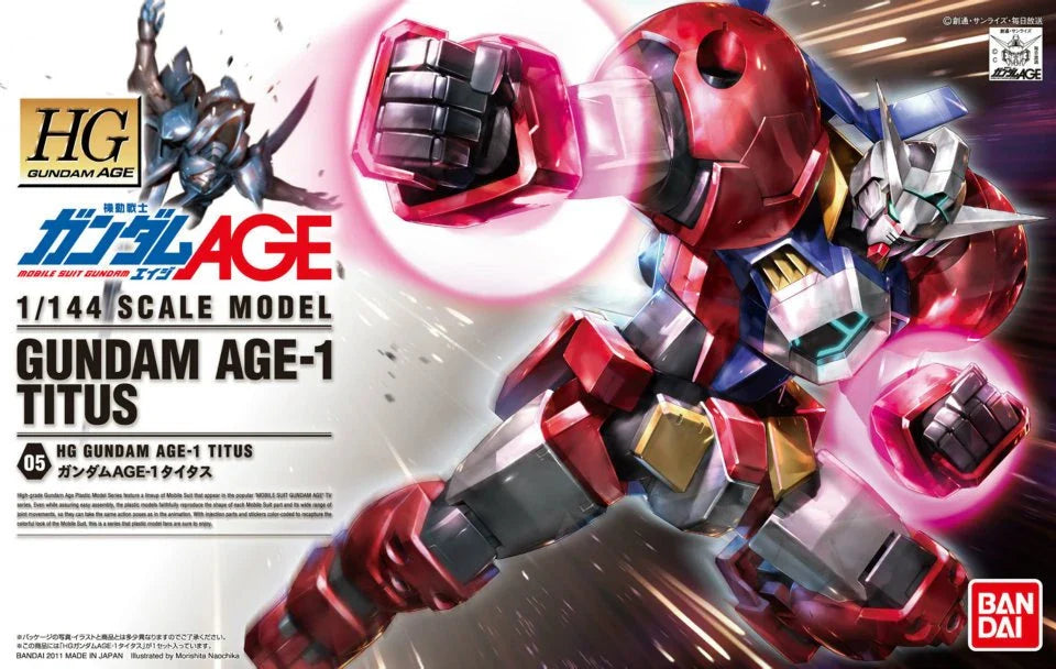 Gundam 1/144 HG AGE #05 AGE-1T Gundam AGE-1 Titus Model Kit