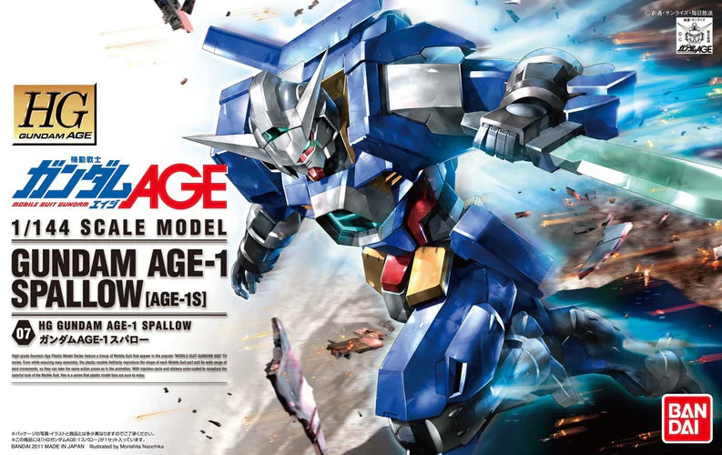 Gundam 1/144 HG AGE #07 AGE-1S Gundam AGE-1 Spallow Model Kit