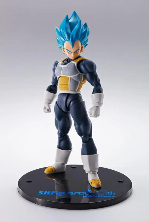 S.H. Figuarts Dragon Ball Super Broly Super Saiyan God Super Saiyan Vegeta (15th Anniversary Ver.) Action Figure