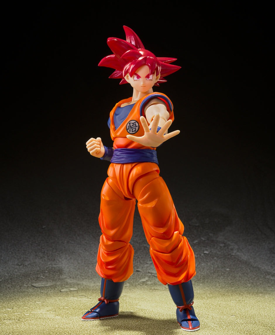 S.H. Figuarts Dragon Ball Super Saiyan God Goku (Saiyan God Instilled With the Light of Righteous Hearts) Action Figure