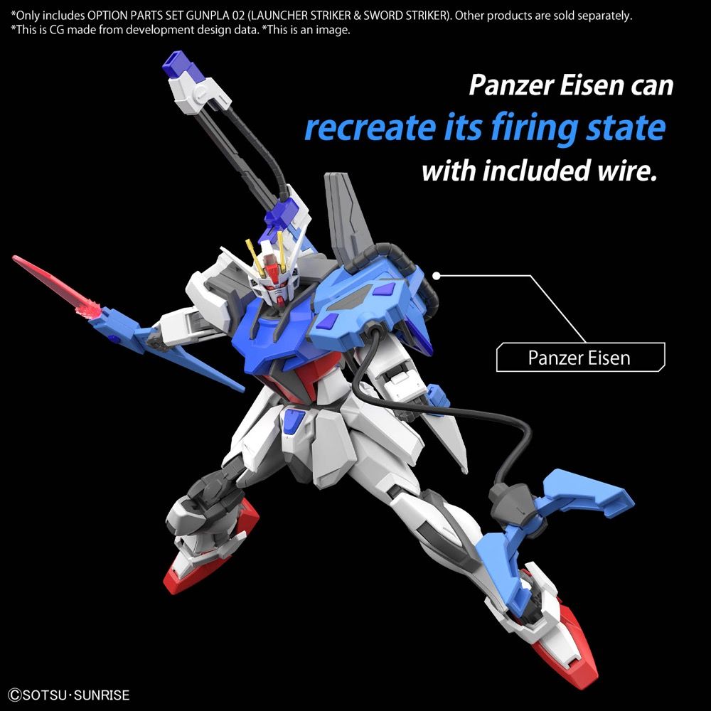 Gundam 1/144 Gunpla Option Parts Set 02 (Launcher Striker & Sword Striker) Model Kit