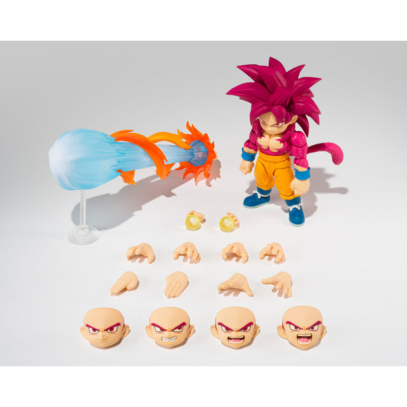 S.H. Figuarts Dragon Ball Daima Super Saiyan 4 Son Goku (Mini) Exclusive Action Figure