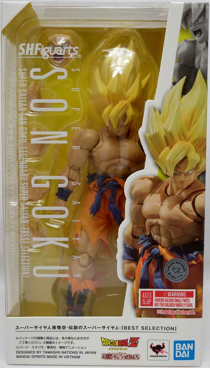 S.H. Figuarts Dragon Ball Z Super Saiyan Son Goku (Legendary Super Saiyan Best Selection) Exclusive Action Figure