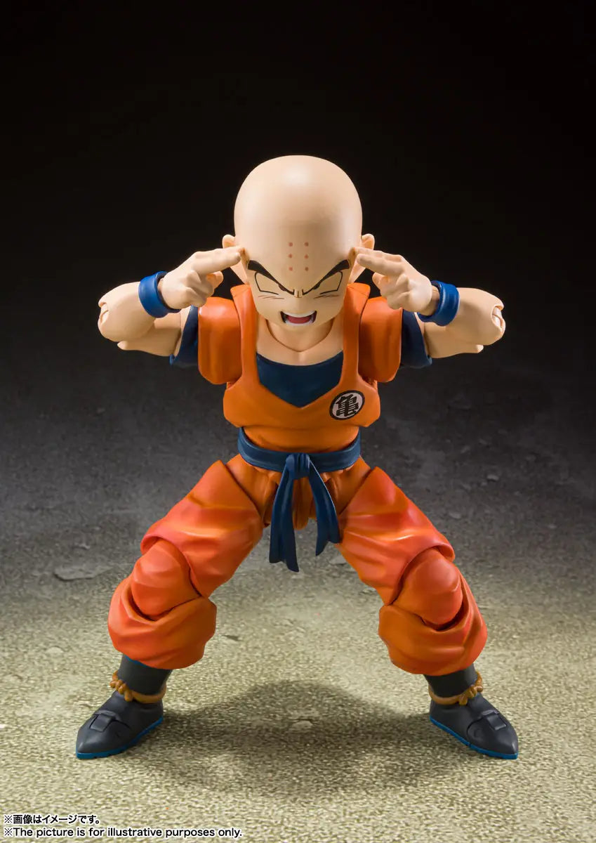 S.H. Figuarts Dragon Ball Z Krillin Earth's Strongest Man (Reissue) Action Figure