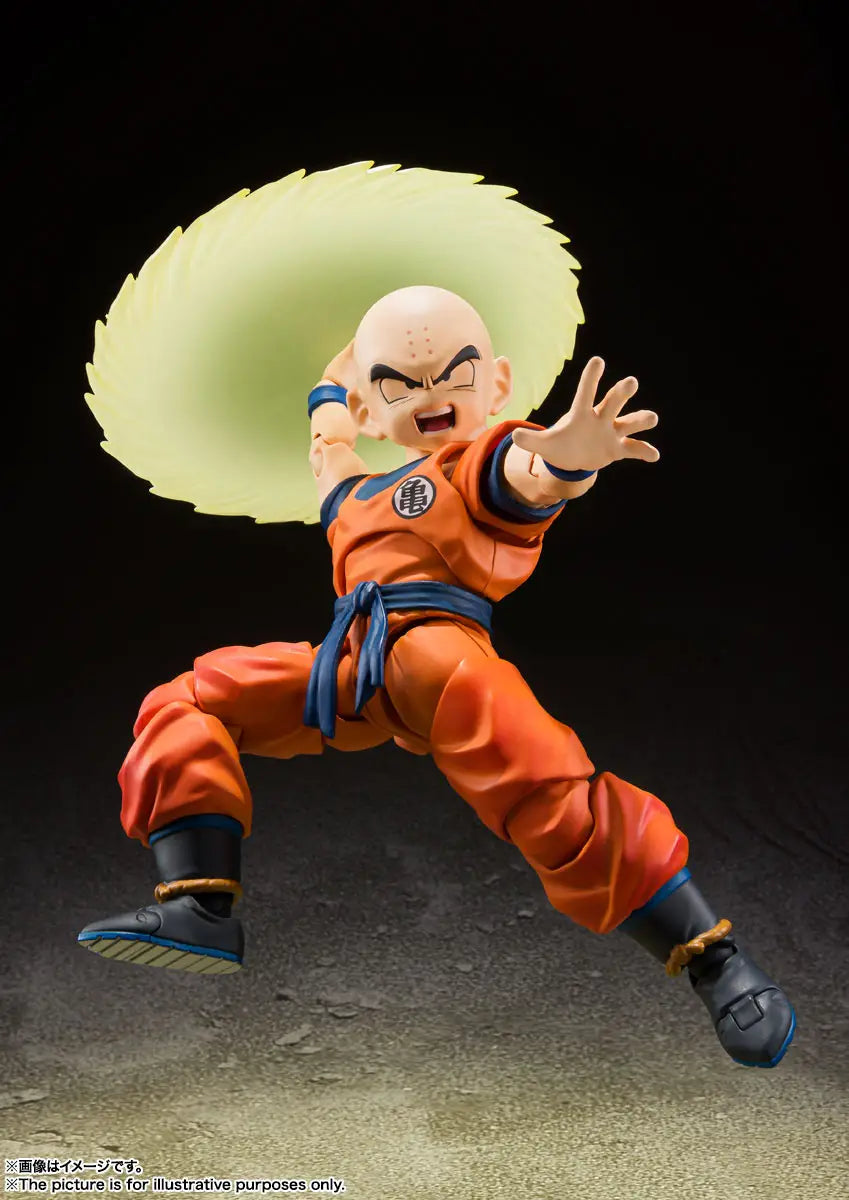 S.H. Figuarts Dragon Ball Z Krillin Earth's Strongest Man (Reissue) Action Figure