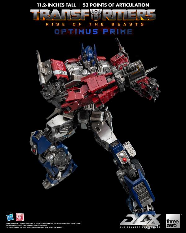 ThreeZero Transformers: Rise of the Beasts Optimus Prime DLX Action Figure