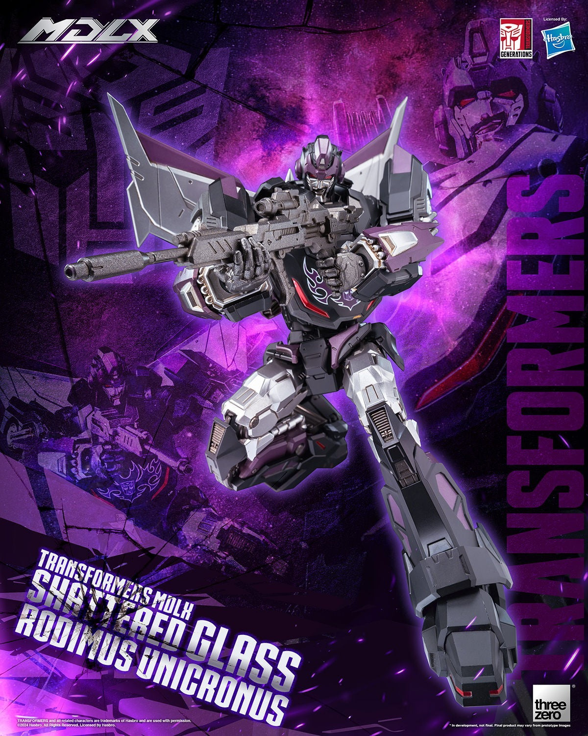 ThreeZero Transformers Shattered Glass Rodimus Unicronus MDLX Action Figure