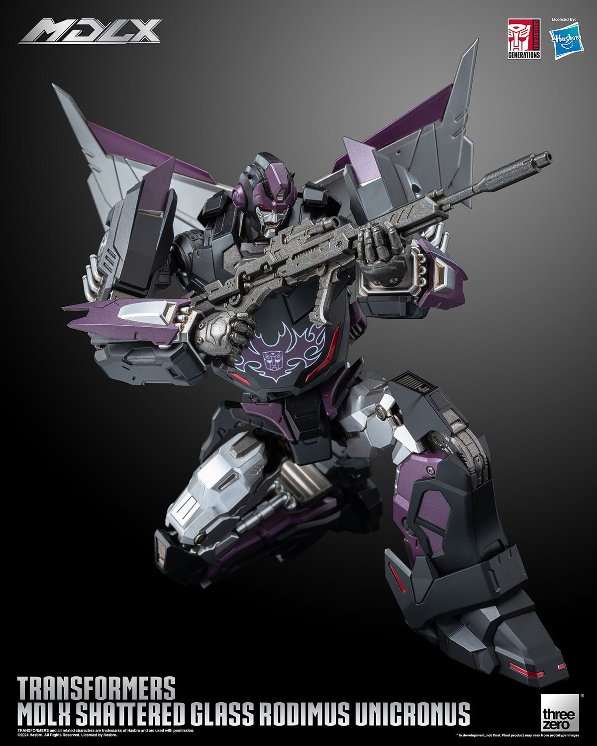 ThreeZero Transformers Shattered Glass Rodimus Unicronus MDLX Action Figure