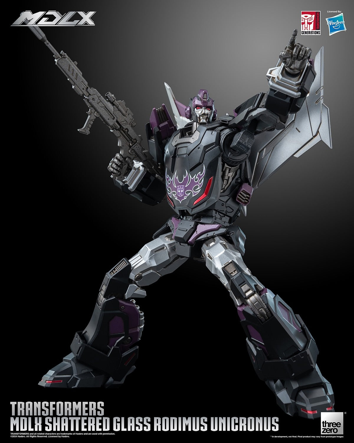 ThreeZero Transformers Shattered Glass Rodimus Unicronus MDLX Action Figure