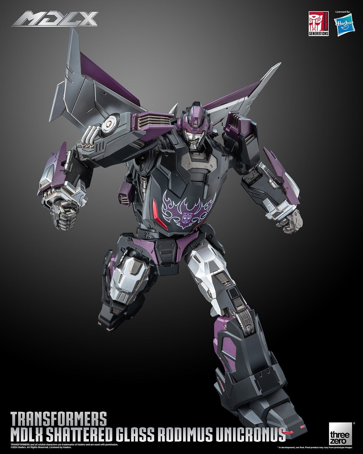 ThreeZero Transformers Shattered Glass Rodimus Unicronus MDLX Action Figure