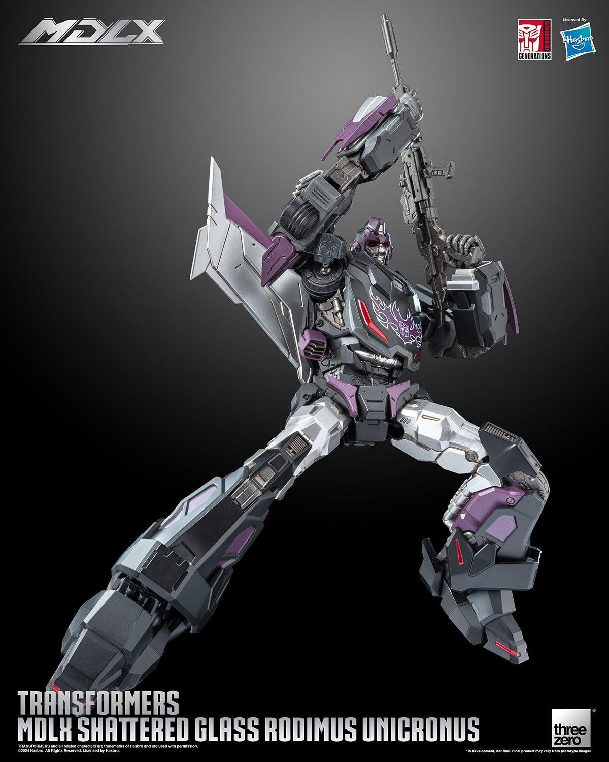 ThreeZero Transformers Shattered Glass Rodimus Unicronus MDLX Action Figure