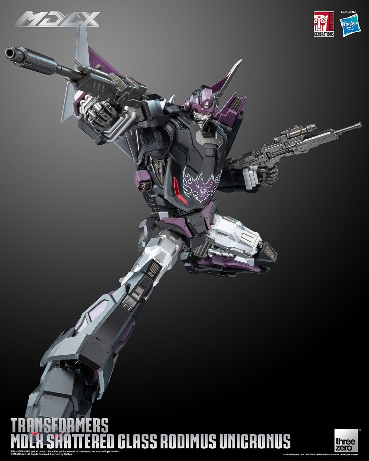 ThreeZero Transformers Shattered Glass Rodimus Unicronus MDLX Action Figure