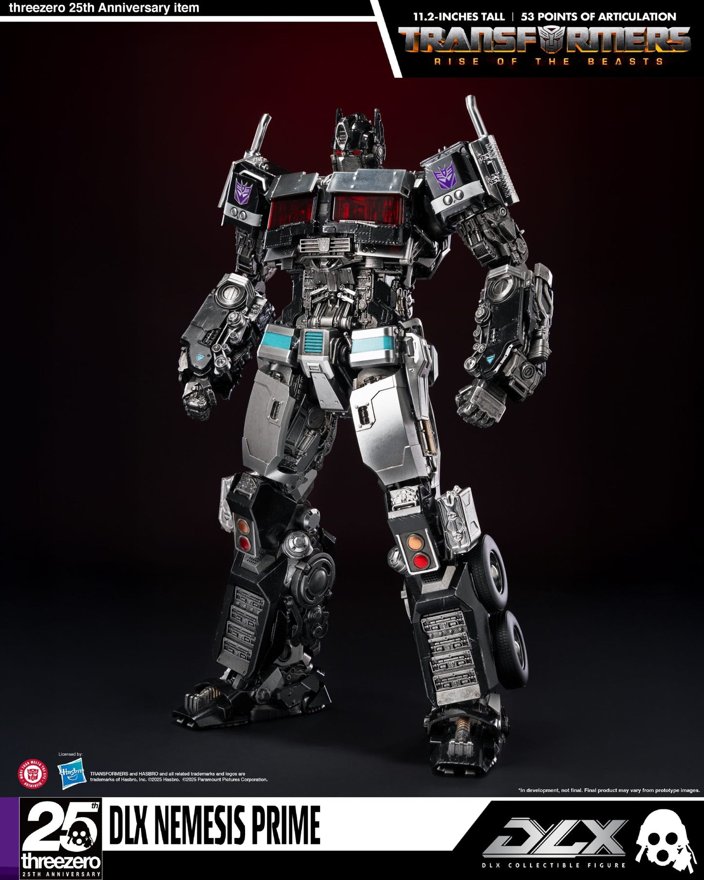 ThreeZero Transformers: Rise of the Beasts Nemesis Prime DLX Action Figure