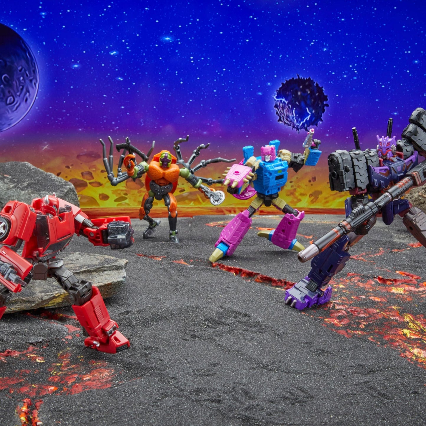 Transformers Generations Legacy United Deluxe Versus 4 Pack (Cliffjumper, Tarantulas, Squeezeplay, Tarn) Action Figure