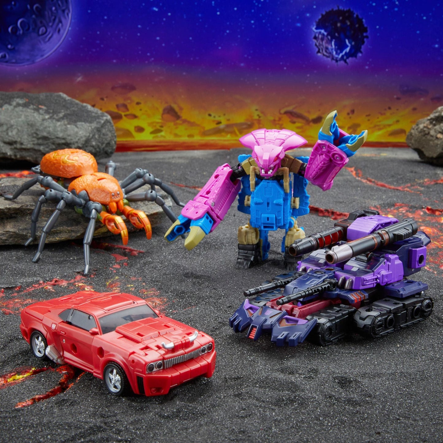 Transformers Generations Legacy United Deluxe Versus 4 Pack (Cliffjumper, Tarantulas, Squeezeplay, Tarn) Action Figure