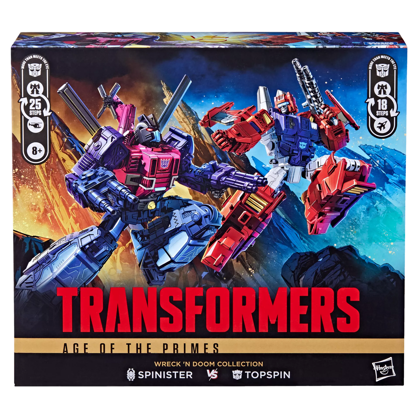Transformers Age of the Primes Wreck 'N Doom Spinister and Topspin 2-Pack Action Figure