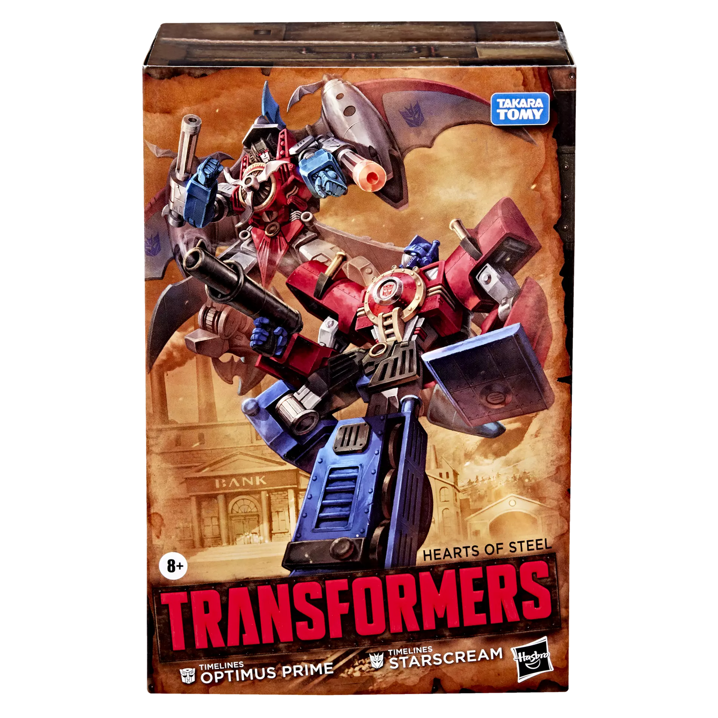 Transformers Hearts of Steel Timelines Comic Edition Optimus Prime and Starscream Action Figure Exclusive