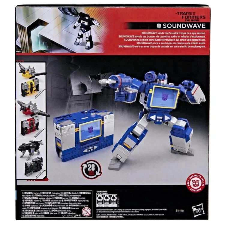 Transformers Generations Studio Series The Transformers The Movie 86 Leader Soundwave Action Figure