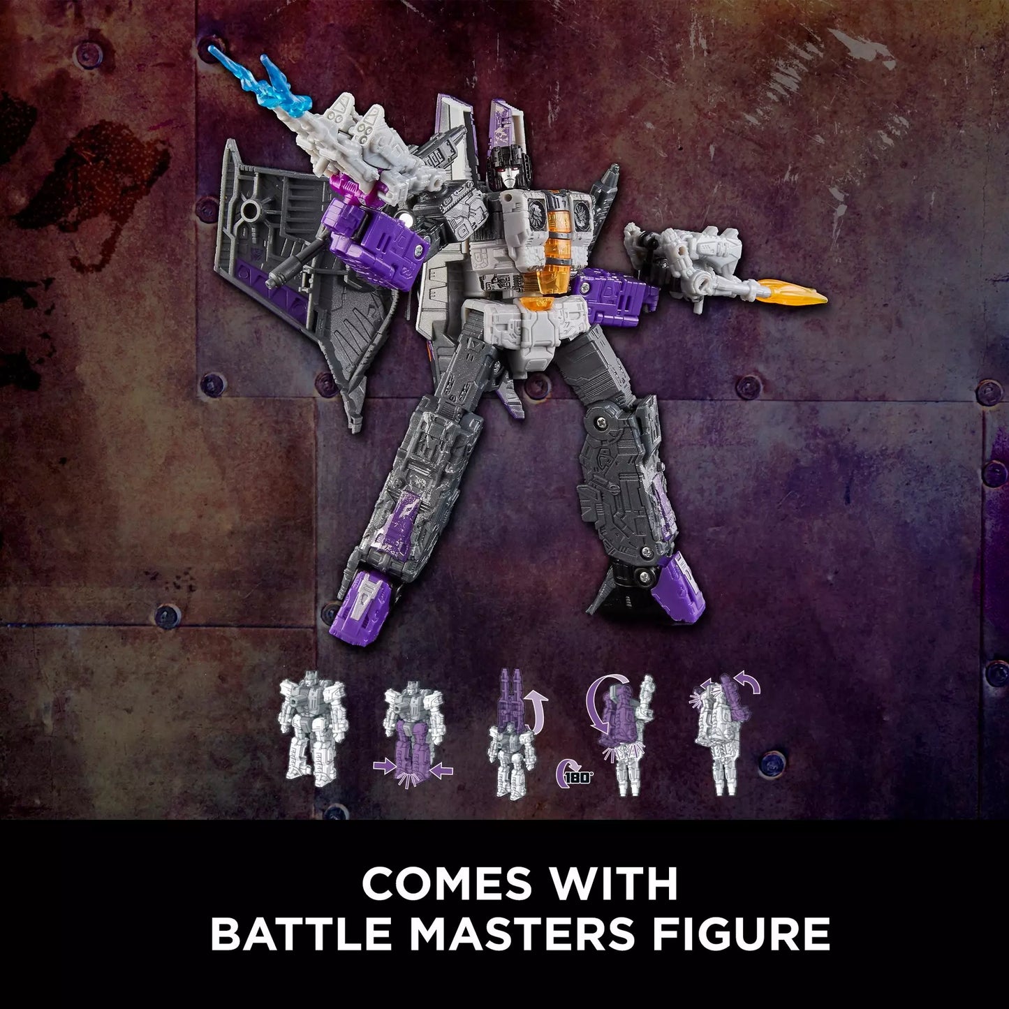 Transformers Generations War For Cybertron: Siege Voyager Decepticon Skywarp Phantomstrike Squadron 4 Pack Final Strike Action Figure WFC-S27