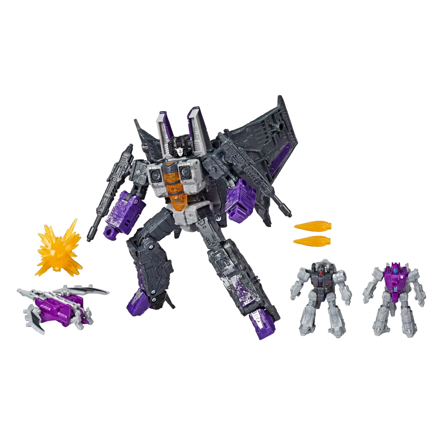 Transformers Generations War For Cybertron: Siege Voyager Decepticon Skywarp Phantomstrike Squadron 4 Pack Final Strike Action Figure WFC-S27