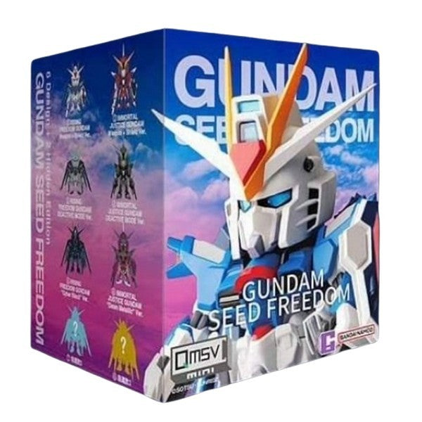 Bandai Gundam Seed Freedom QMSV Mini Rising Freedom and Immortal Justice Gundam Sealed Box Set of 8