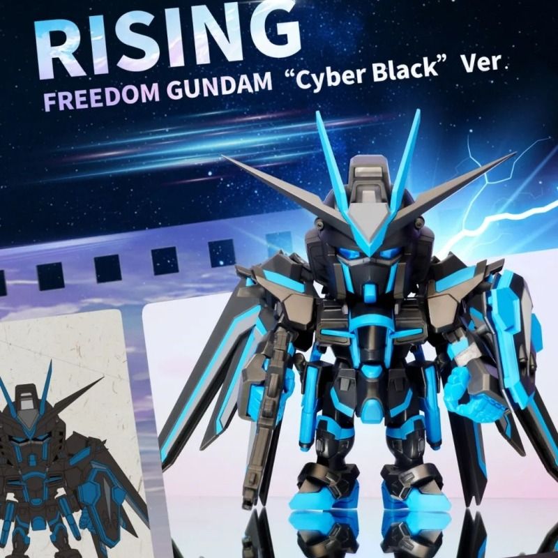 Bandai Gundam Seed Freedom QMSV Mini Rising Freedom and Immortal Justice Gundam Sealed Box Set of 8