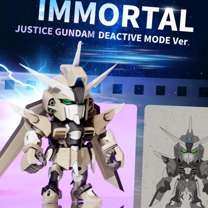 Bandai Gundam Seed Freedom QMSV Mini Rising Freedom and Immortal Justice Gundam Sealed Box Set of 8