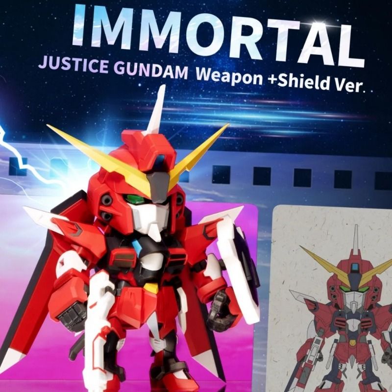 Bandai Gundam Seed Freedom QMSV Mini Rising Freedom and Immortal Justice Gundam Sealed Box Set of 8