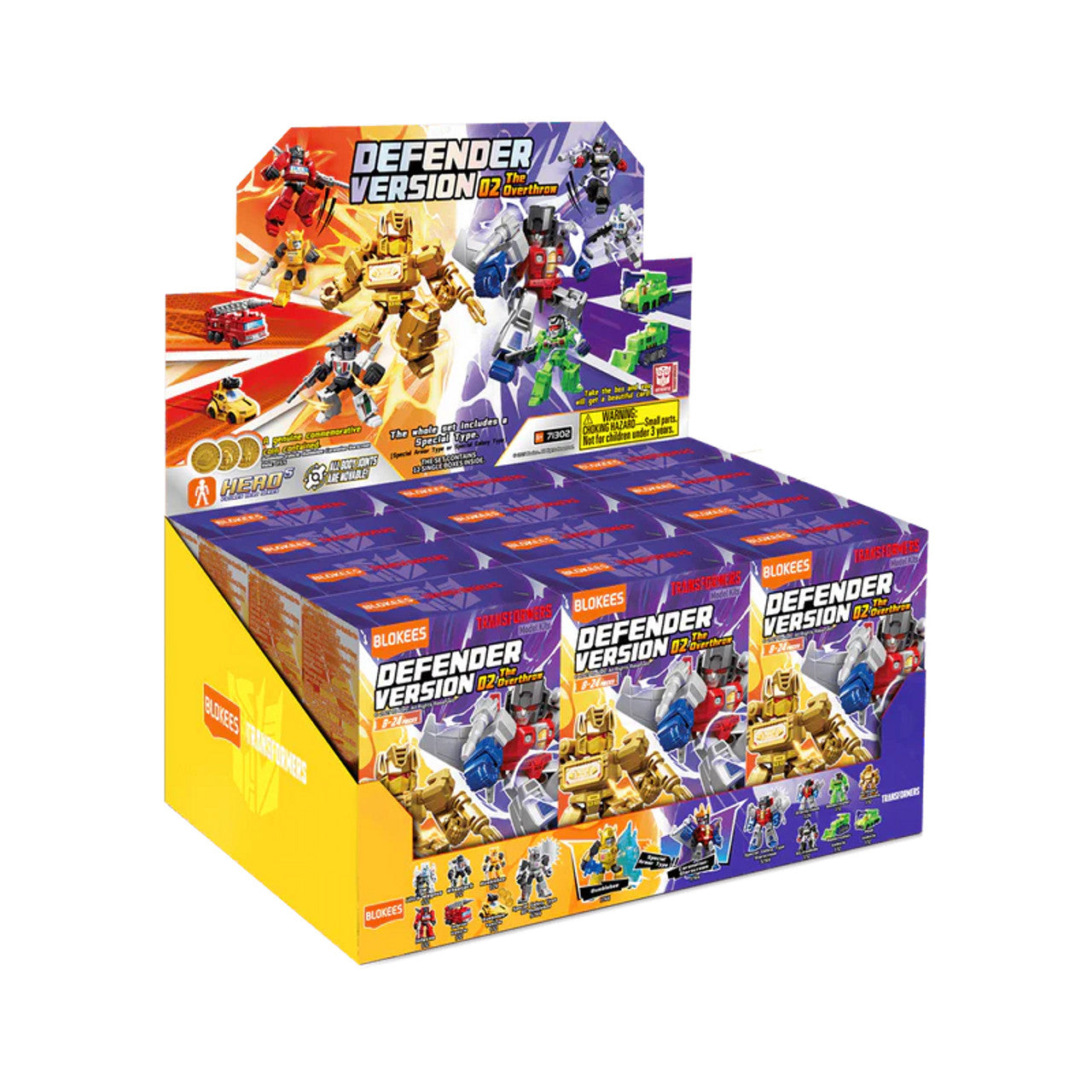 Blokees Transformers Model Kits Defender Version #02 The Overthrow Mystery Box Trading Figure Set of 12