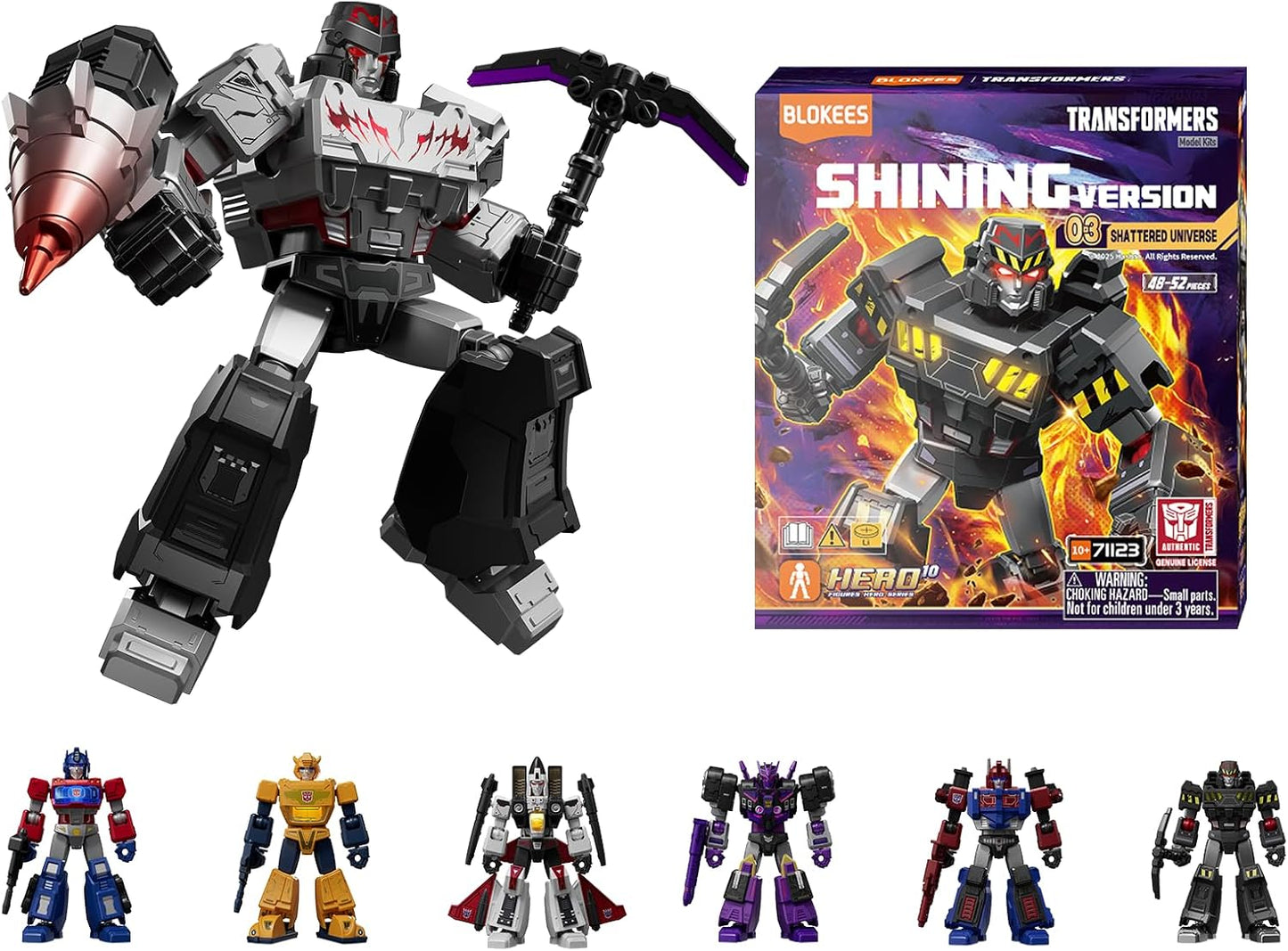 Blokees Transformers Model Kits Shining Version #03 Shattered Universe Mystery Box Trading Figure Set of 6