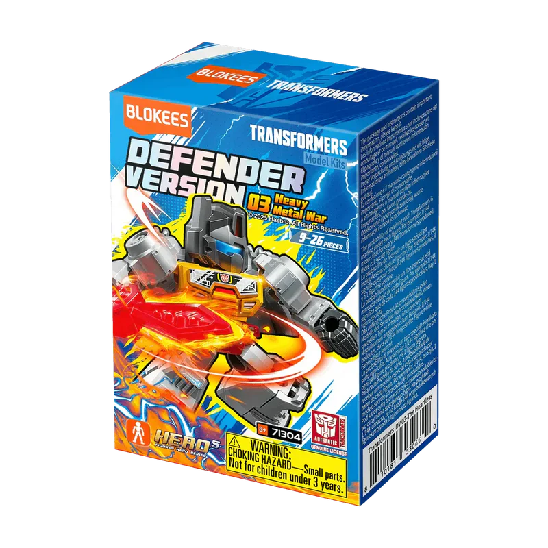 Blokees Transformers Model Kits Defender Version #03 Heavy Metal War Mystery Box Trading Figure Set of 12