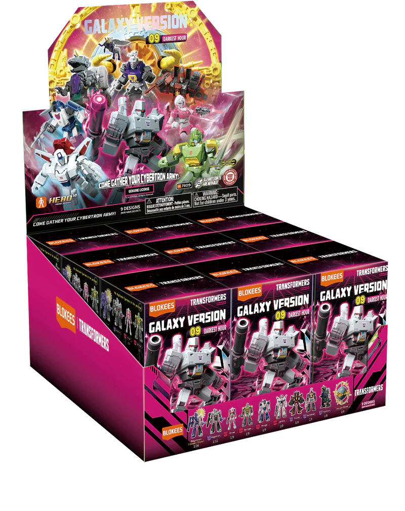 Blokees Transformers Model Kits Experience Galaxy Version #09 Darkest Hour Mystery Box Trading Figure Set of 9