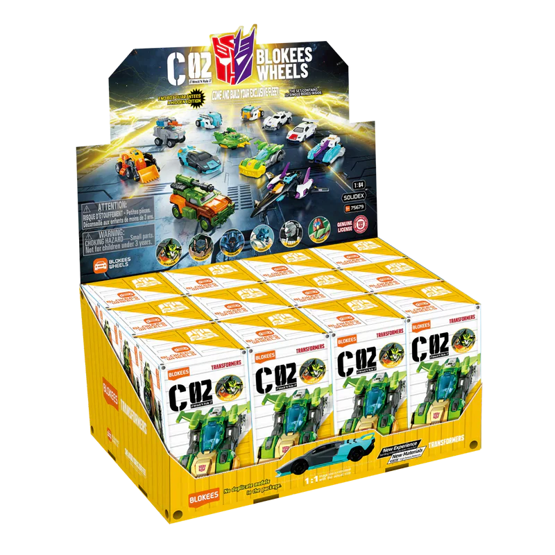 Blokees Transformers Model Kits Blokees Wheels C02 Wreck N Rule Box Trading Figure Set of 12