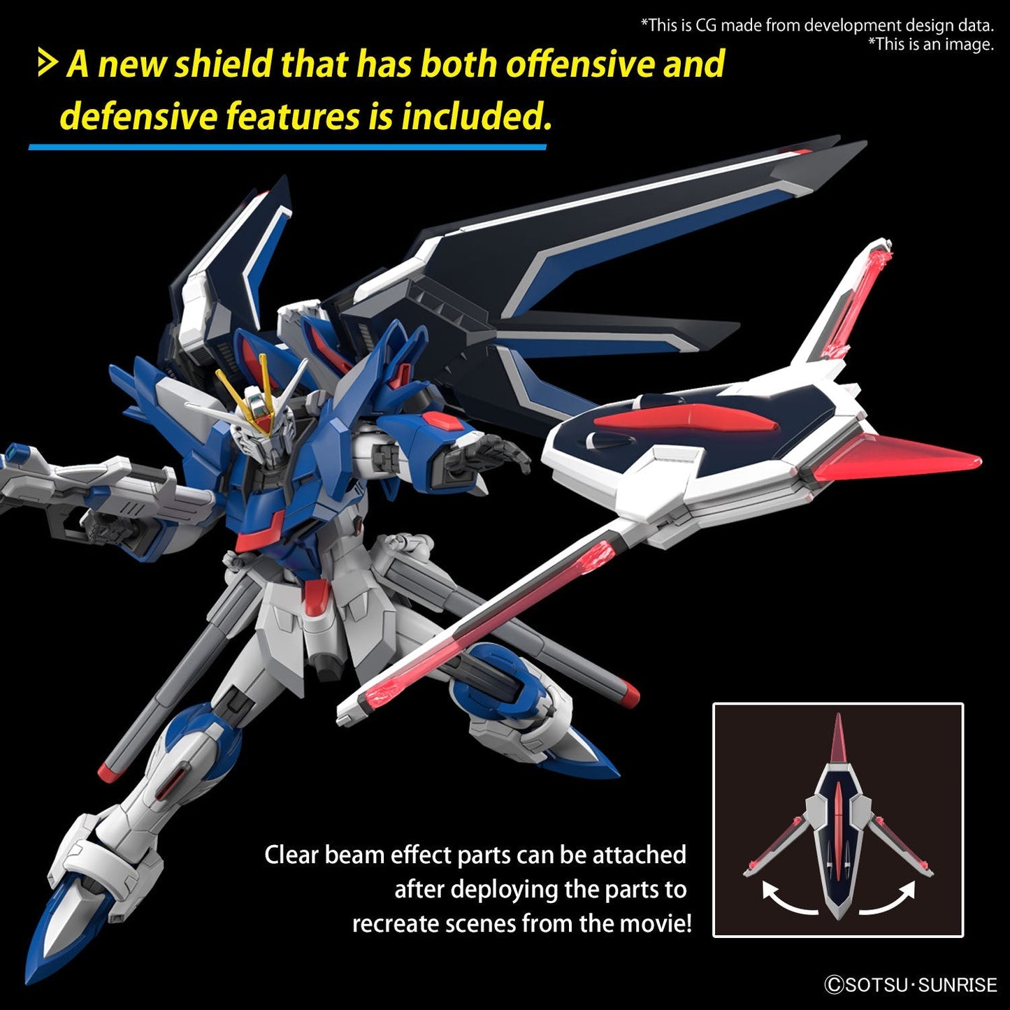 Gundam 1/144 HGUC #243 HGCE Seed Freedom STTS-909 Rising Freedom Gundam Model Kit