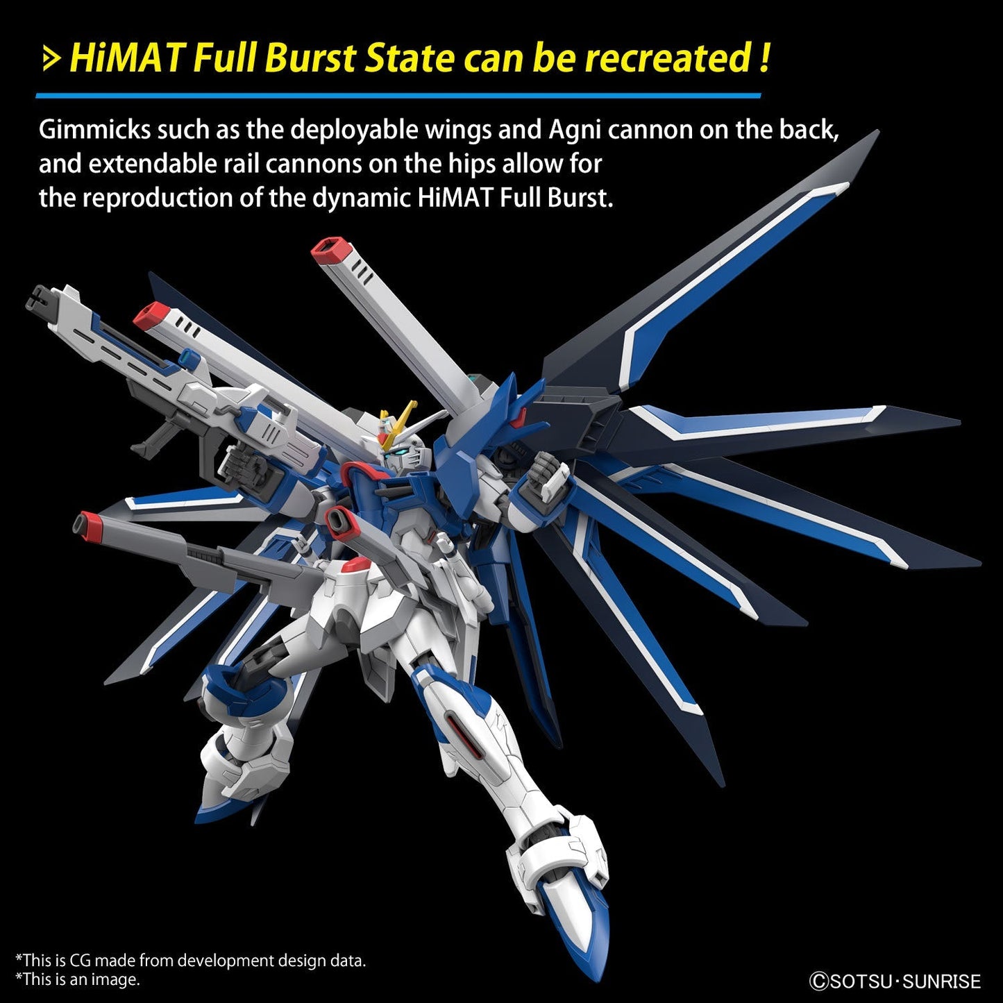 Gundam 1/144 HGUC #243 HGCE Seed Freedom STTS-909 Rising Freedom Gundam Model Kit