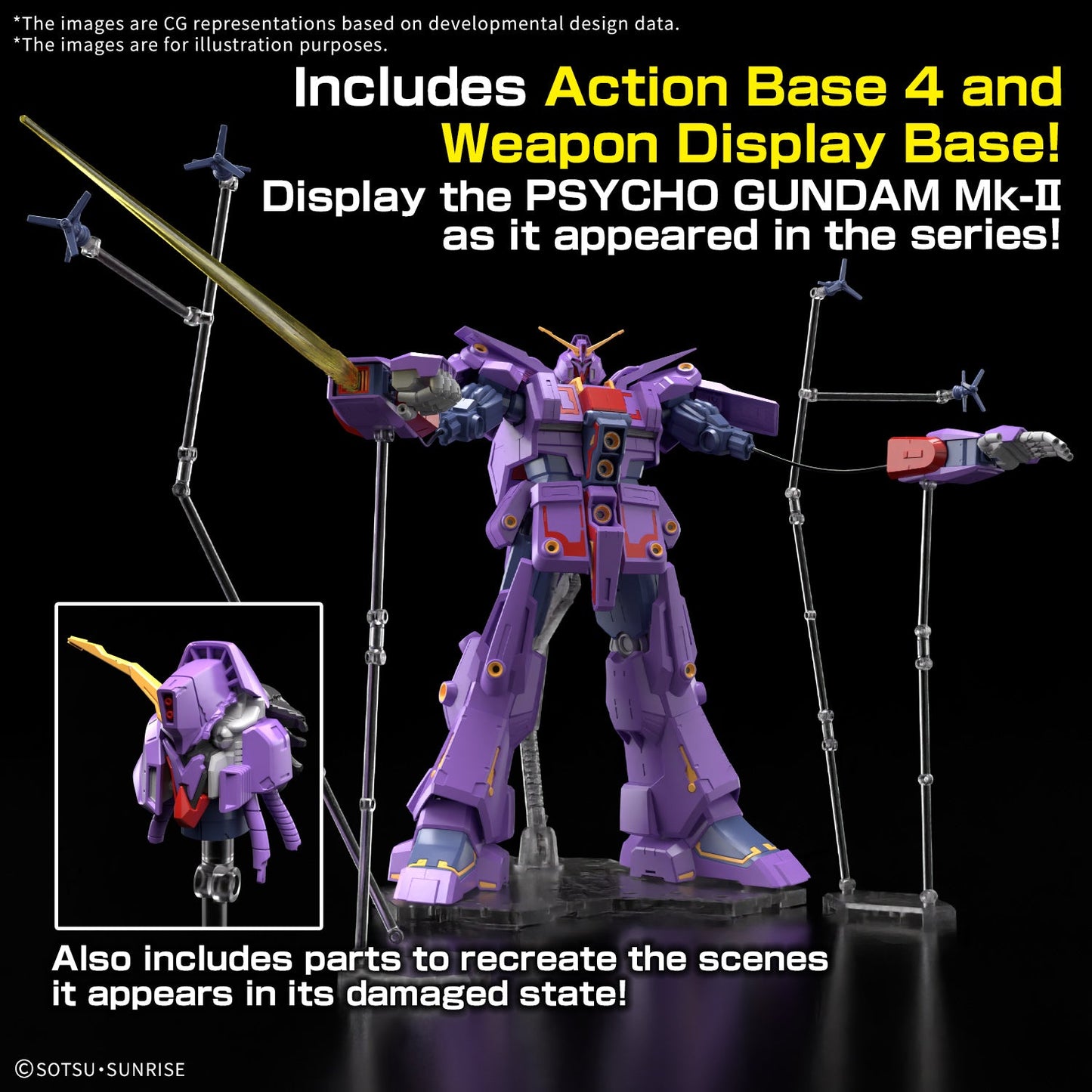 Gundam 1/144 HGUC #261 Zeta Gundam MRX-010 Psycho Gundam Mk-II Model Kit